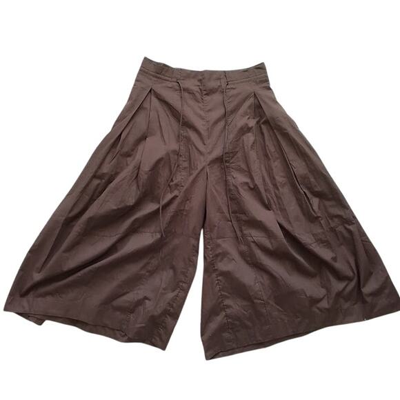 Free People Pants - Free People French Roast Wide Leg Culotte Pants Skirt Brown L NWT